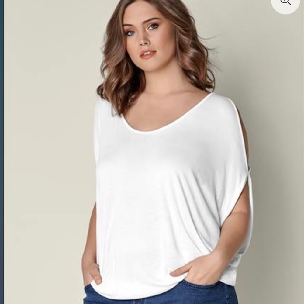 Cold Shoulder Top - 1X Fits Like A 2X
